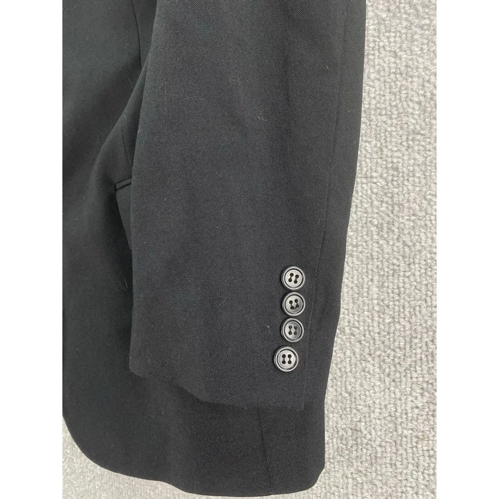 Polo University Club Tuxedo Jacket 38 R Black Wool Luxury Designer Ralph Lauren